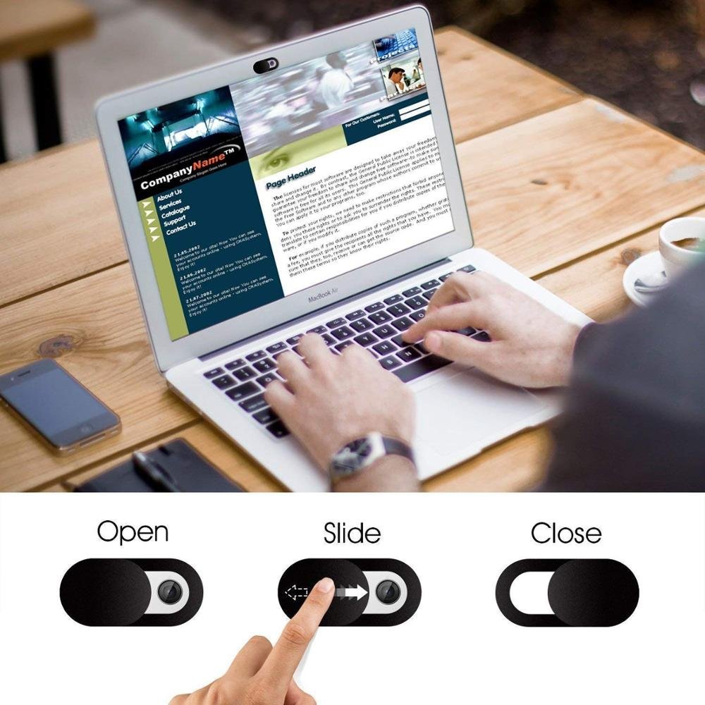 the thinnest in the world custom print logo personalized mac laptop webcam cover slider clip for macbook