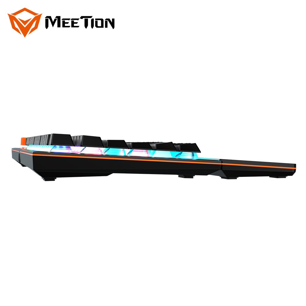 MEETION MT-MK500 With Four Special Function Knobs Detachable Palm Rest Metal Panel Outemu Switches Mechanical Keyboard