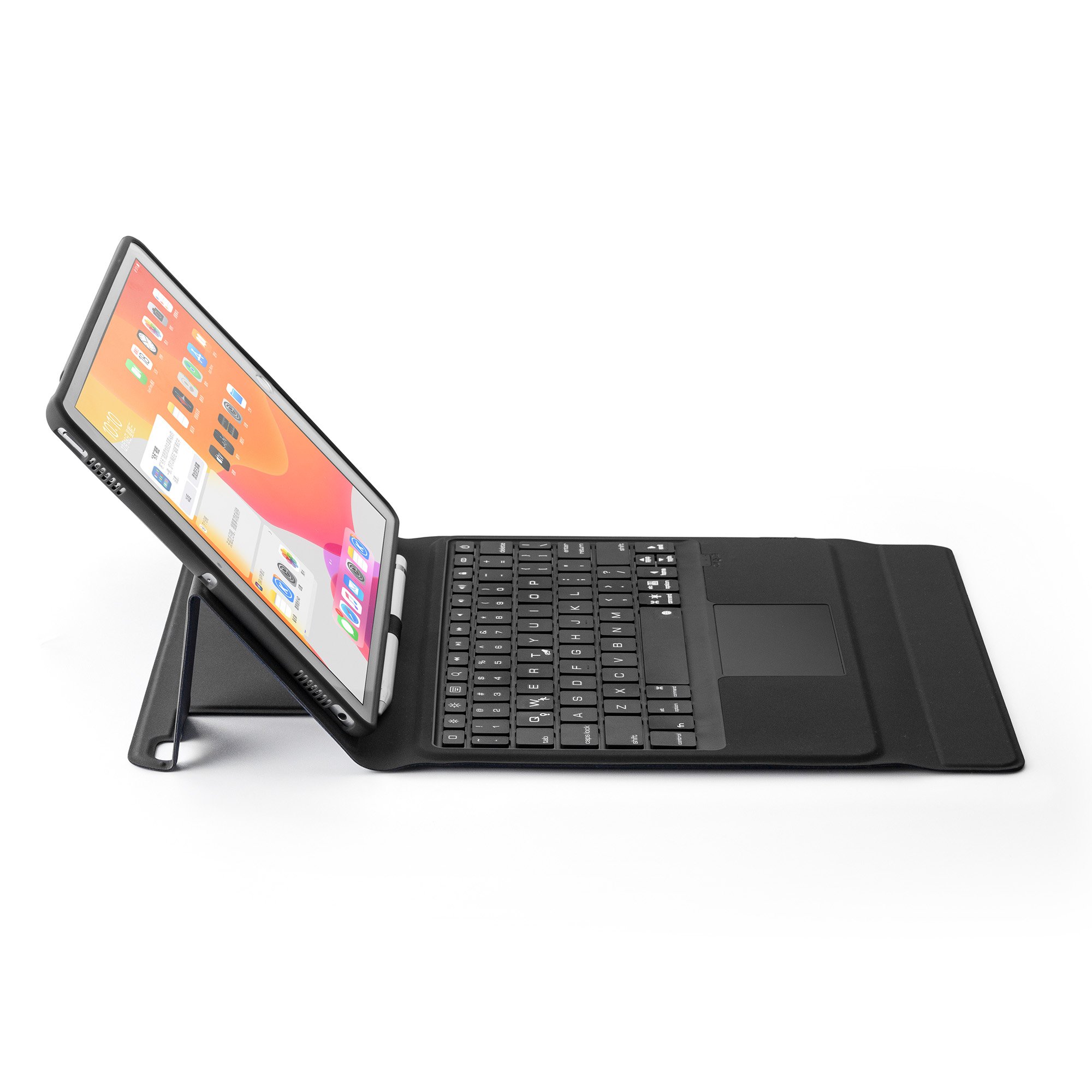 2024 Arabic Keyboard for iPad 10.2inch 10.5 inch Tablet With Multi-Device BT Pairing Smart Trackpad Keyboard Cover Seven Colors