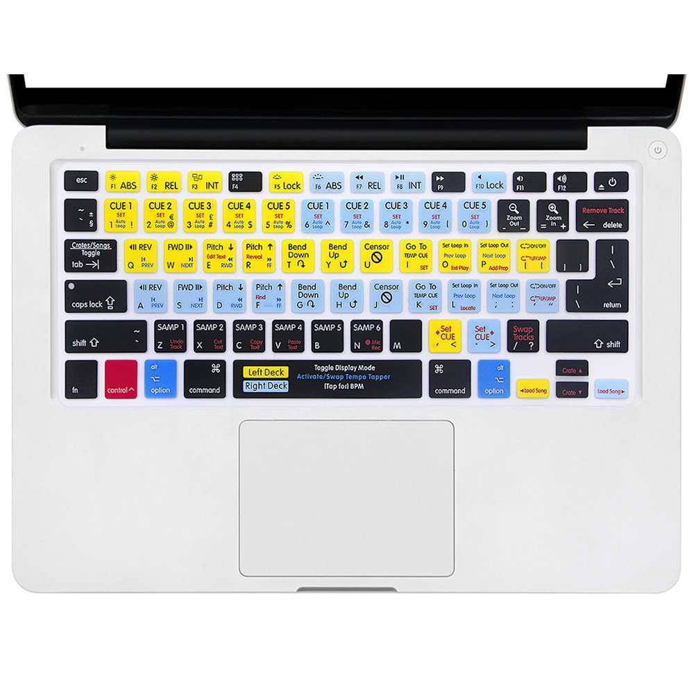 BSCI Factory PS Serato DJ VIM Function Hotkey Shortcut keyboard cover Silicone skin for macbook pro 13 15 17 keyboard skin