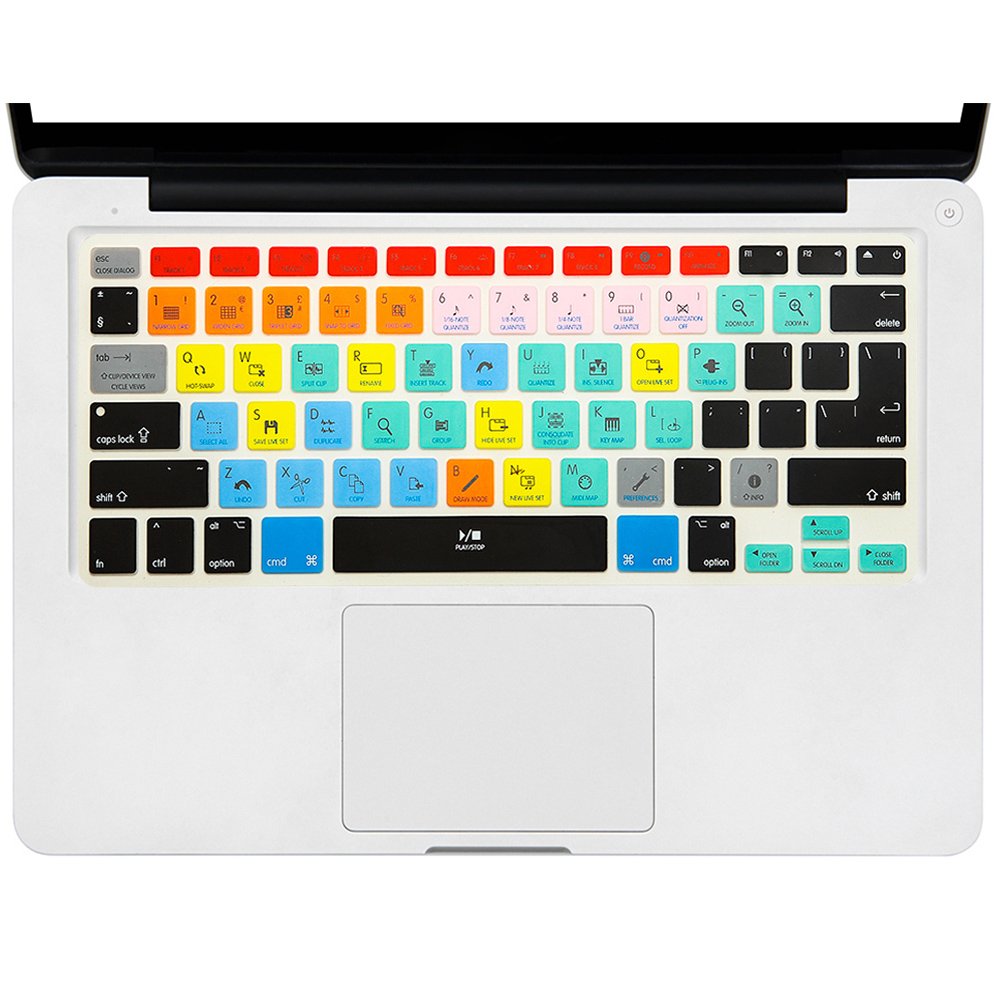 BSCI Factory PS Serato DJ VIM Function Hotkey Shortcut keyboard cover Silicone skin for macbook pro 13 15 17 keyboard skin