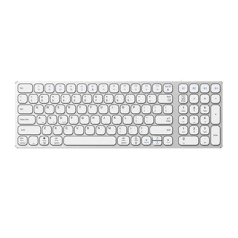 New Design Good Quality Multi-Device Compatibility Wireless Keyboard Ergonomic Design With Quick-Switch Buttons