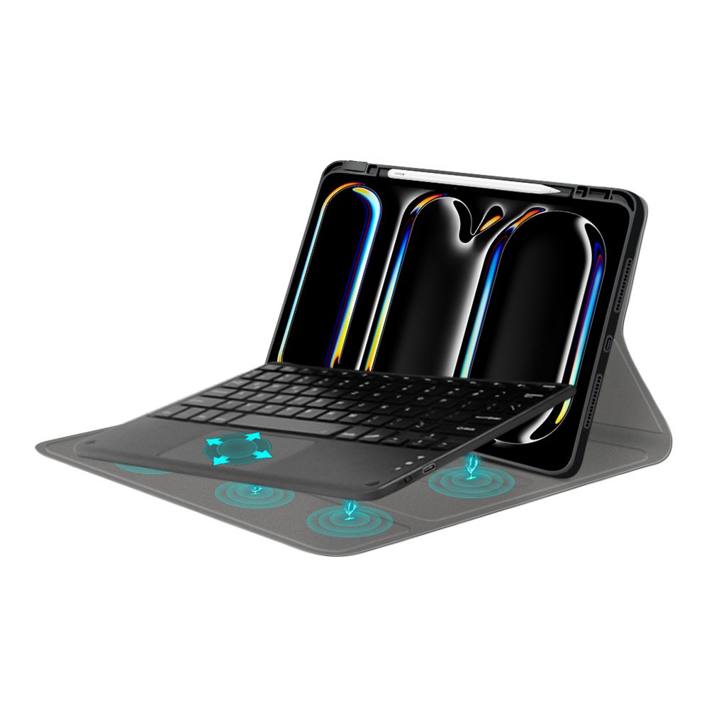 wireless keyboard case For iPad Pro 11 2024 touchpad keyboard cover with pencil holder factory wholesales