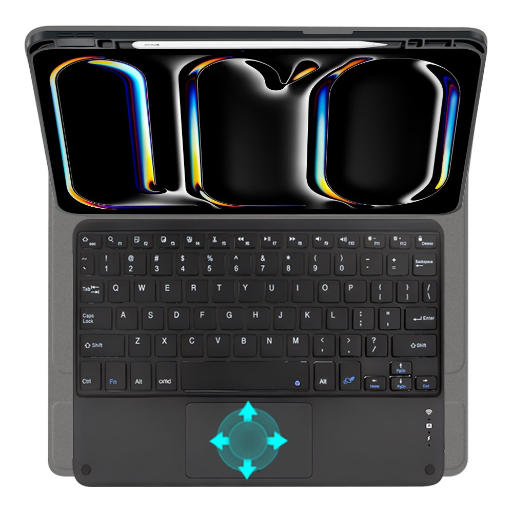 wireless keyboard case For iPad Pro 11 2024 touchpad keyboard cover with pencil holder factory wholesales