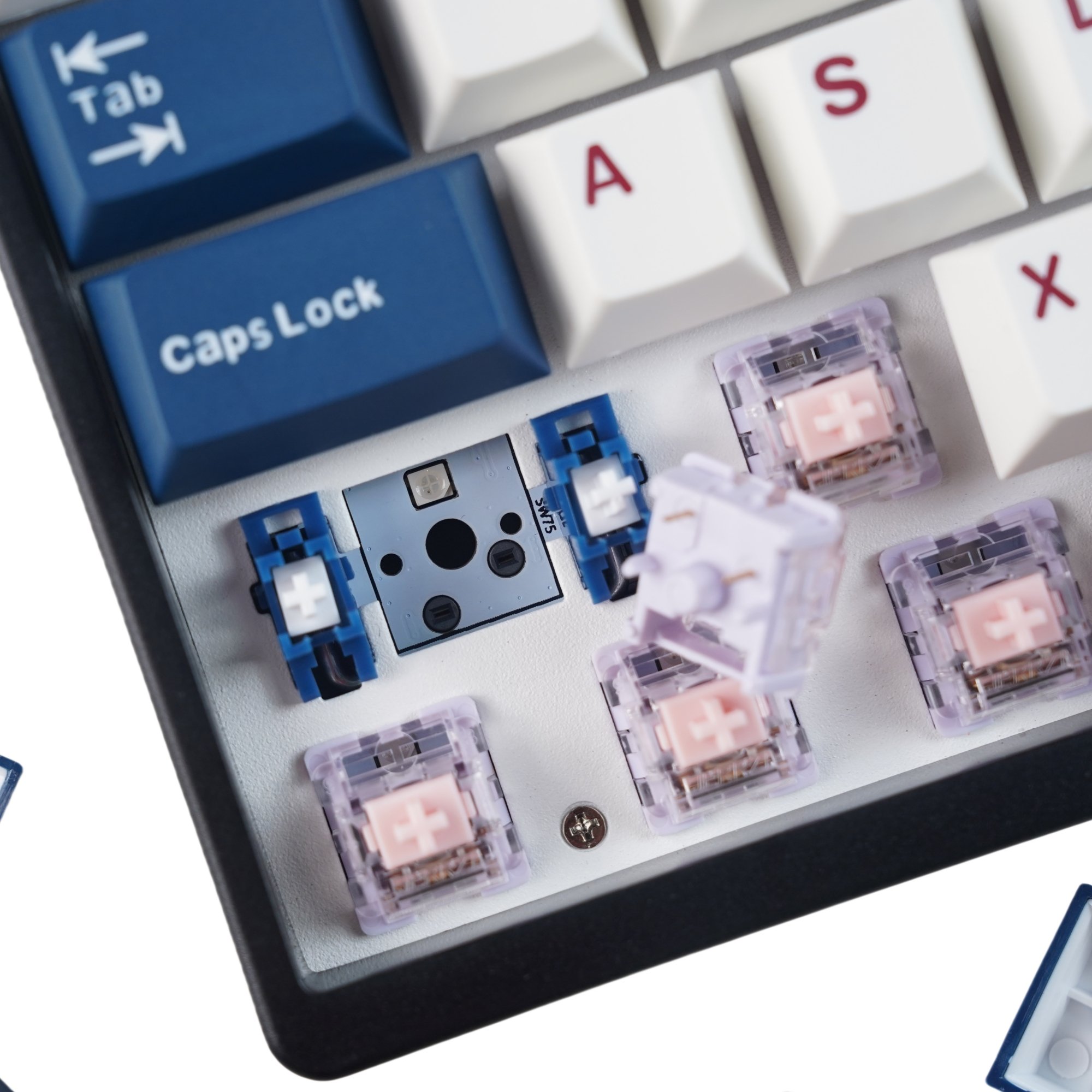 KC87 Wireless Mechanical Wireless Keyboard 87 Keys TKL 3 Mode Gaming Keyboard with 6-Layer Padding Hot Swappable Full RGB
