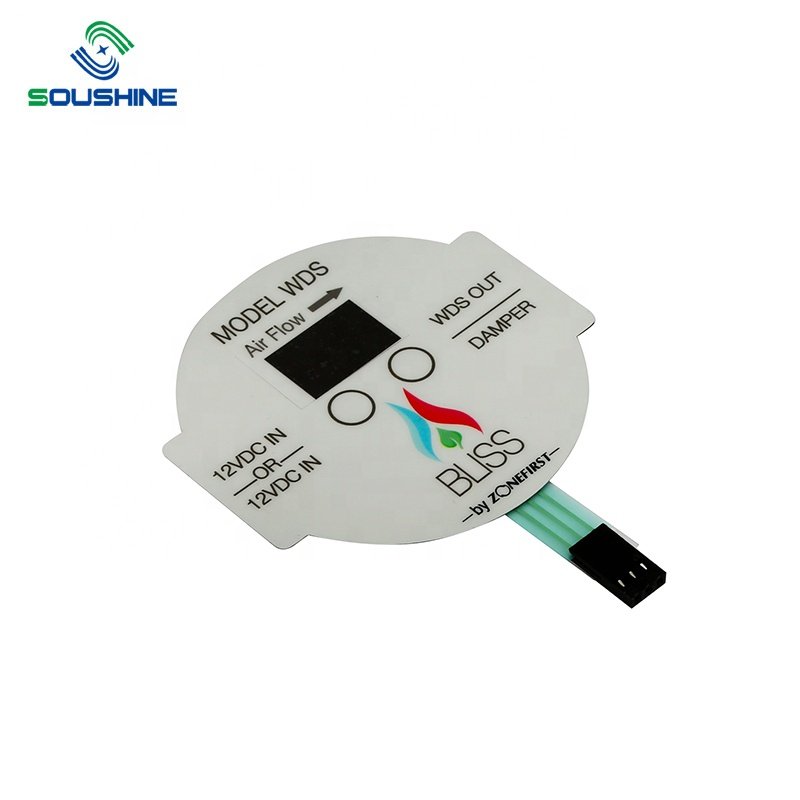 Custom Front Panel Metal Dome FPC silk screen printed graphic overlays membrane switch keyboard