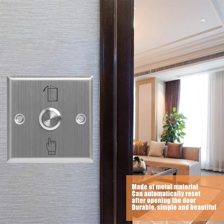 Waterproof Zinc Alloy Access Control Push Button Door Release Exit Button