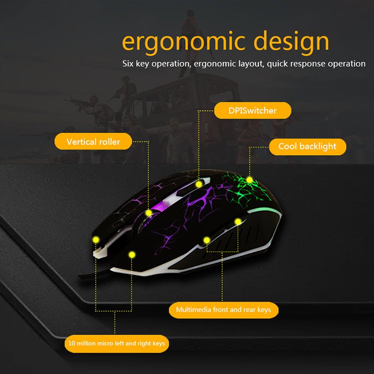 Wholesale 4 in 1 Gaming Combo RGB Keyboard and Mouse Headset Mouse Pad Professional Gamer RGB Backlight Keyboard Combos