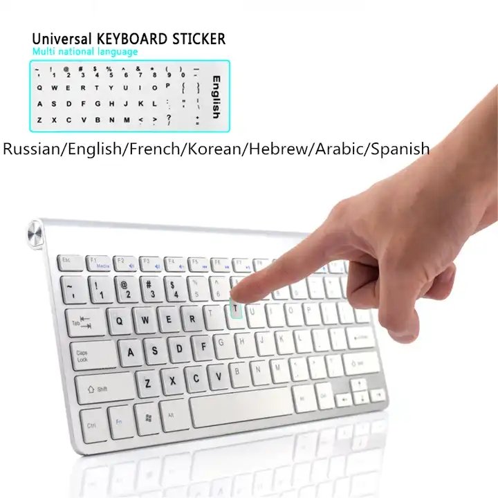Data Frog English Russian Letters Keyboard Stickers for Notebook Computer Desktop Keyboard Covers Keyboard Letter Stickers