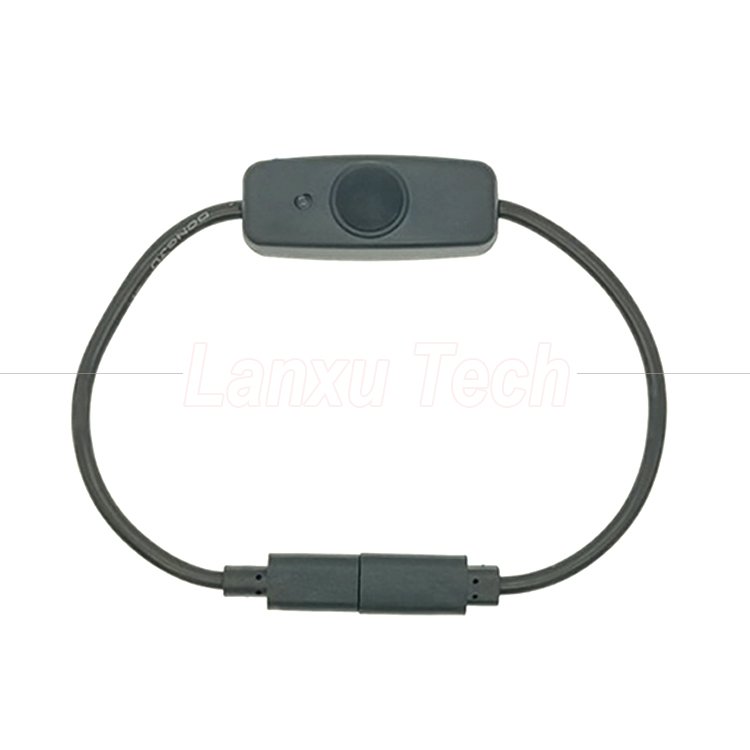 USB Type C Male to Female on off Silicon Cap Switch Extension Cable for Raspberry Pi Lamp Fan