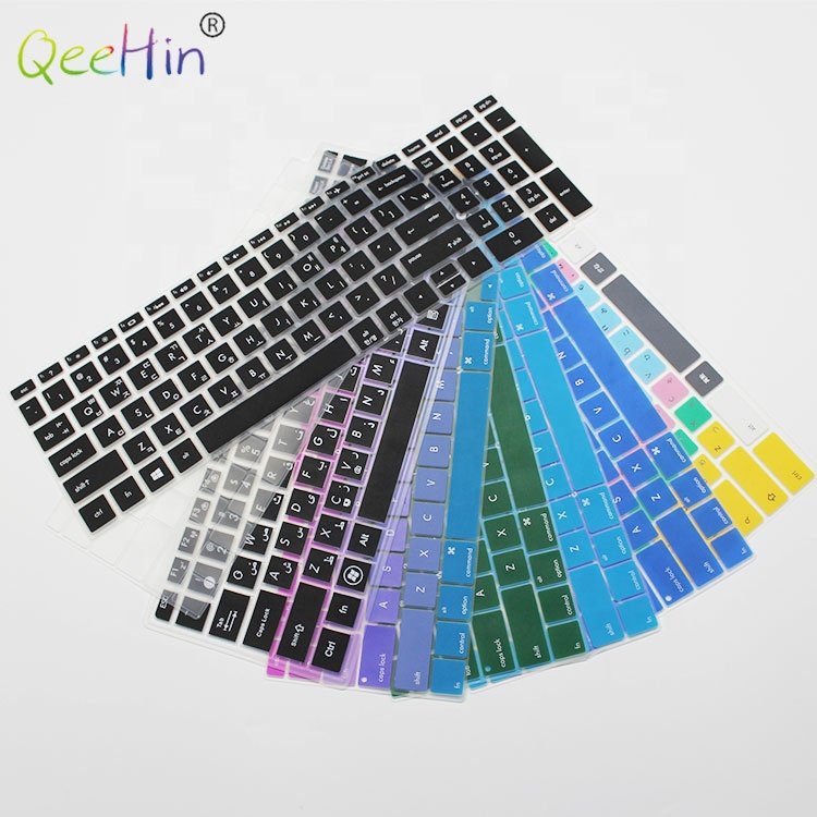 Silicone keyboard OEM custom soft waterproof dust proof 16inch 14inch 11inch keyboard cover for laptop