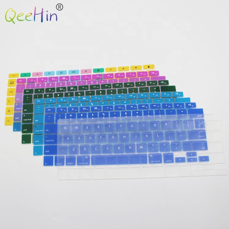 Silicone keyboard OEM custom soft waterproof dust proof 16inch 14inch 11inch keyboard cover for laptop
