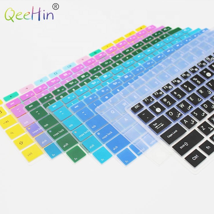 Silicone keyboard OEM custom soft waterproof dust proof 16inch 14inch 11inch keyboard cover for laptop