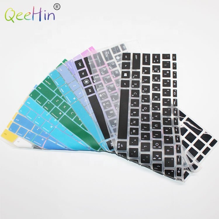 Silicone keyboard OEM custom soft waterproof dust proof 16inch 14inch 11inch keyboard cover for laptop