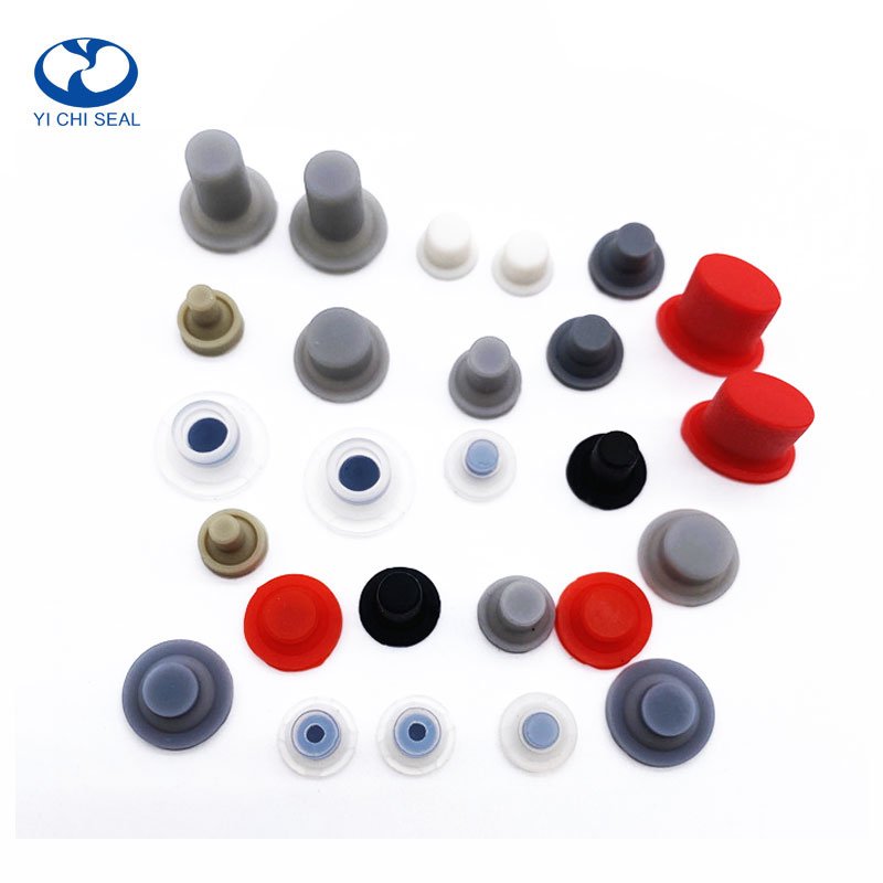 Maker Custom Made Products Single Tactile Coated Cap Pad Cover Plug Silicone Rubber Push Button switch