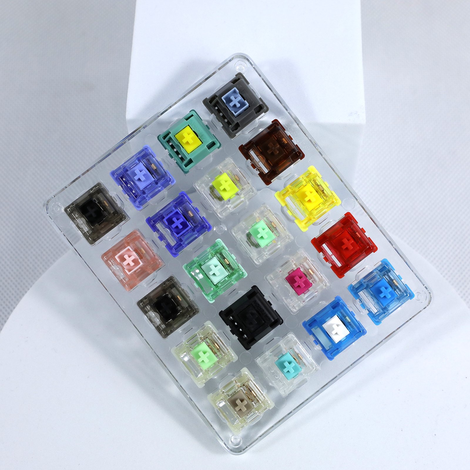 GATERON DYI Hot Swap G Pro Customized Switch Treasure Version 20pcs Mechanical Keyboard Switch Sample Acrylic Switch Tester