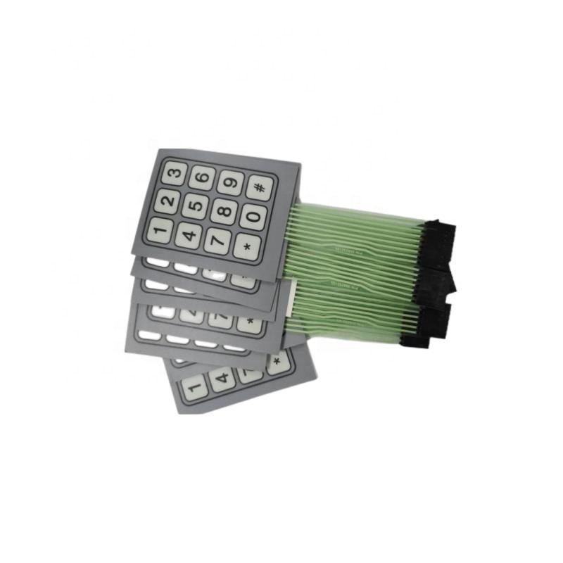 Customized Matrix Control Pedal Hot Selling LED Single Key Film Switch Keyboard Panel Factory