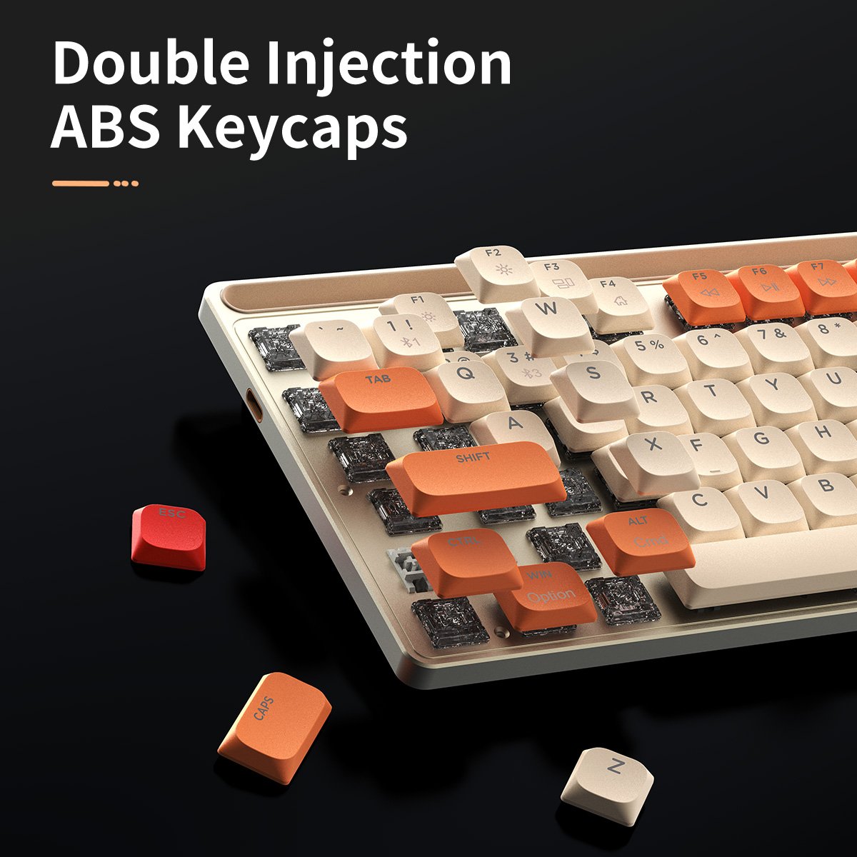 Mechanical keyboard Custom Brown Switch gaming Keyboard 80 Percent TKL Style 2.4G BT Wired Full RGB 1000Hz Metal Case for PC