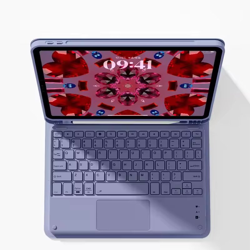 Kenke 2024 Magnetic iPad Keyboard Case for iPad Pro 12.9 Wireless iPad Keyboard Case 5 6th Gen Touch Tablet Case Cover