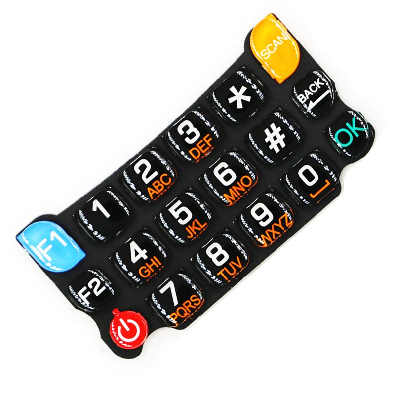 Epoxy Coating on Silicone Rubber Keypad Poly Dome Silicone Keypad Manufacturer