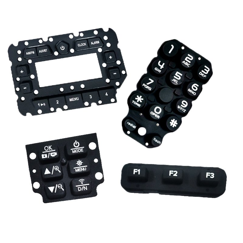 Epoxy Coating on Silicone Rubber Keypad Poly Dome Silicone Keypad Manufacturer