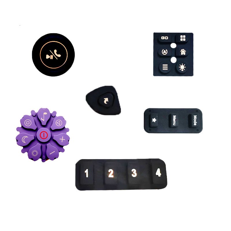 Epoxy Coating on Silicone Rubber Keypad Poly Dome Silicone Keypad Manufacturer