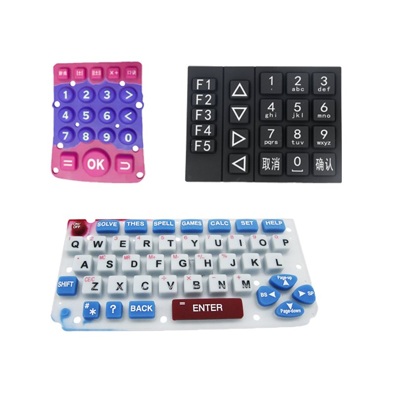 Epoxy Coating on Silicone Rubber Keypad Poly Dome Silicone Keypad Manufacturer