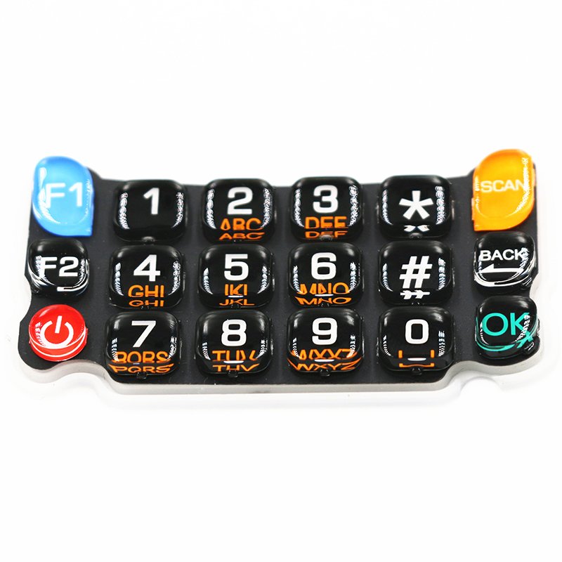 Epoxy Coating on Silicone Rubber Keypad Poly Dome Silicone Keypad Manufacturer