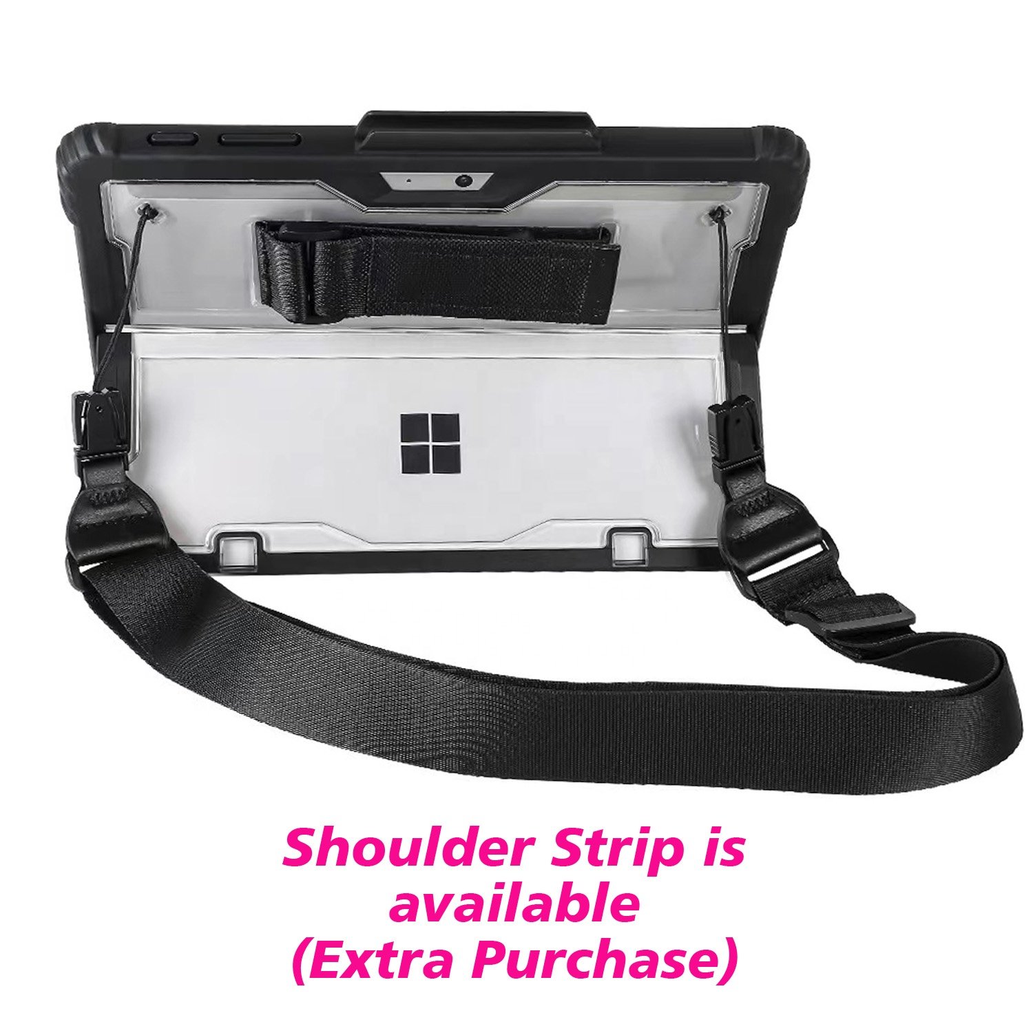Dual Protection TPU PC Drop Resistance Laptop Handstrip Case Microsoft Surface Pro 9 Cover Compatible with Keyboard