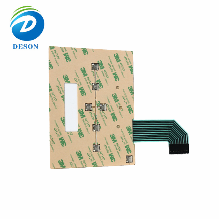 Deson graphic overlay flexible membrane switch electrical panel labels micro membrane switch