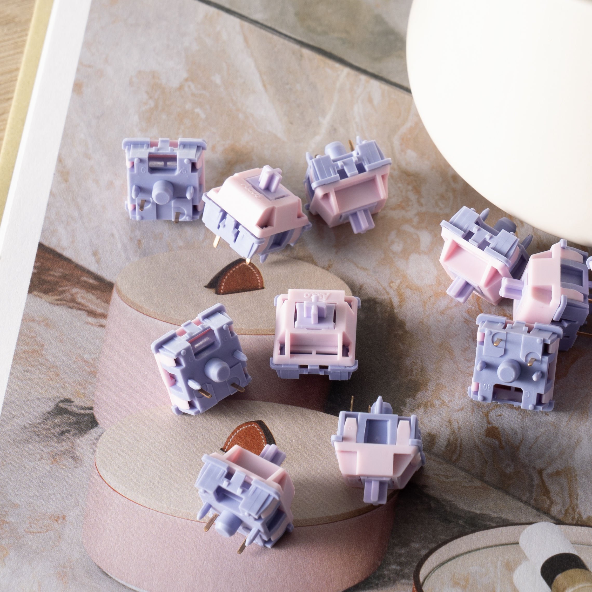 AKKO penguin pink silent linear tactile 5 pin mechanical gaming keyboard MX switches