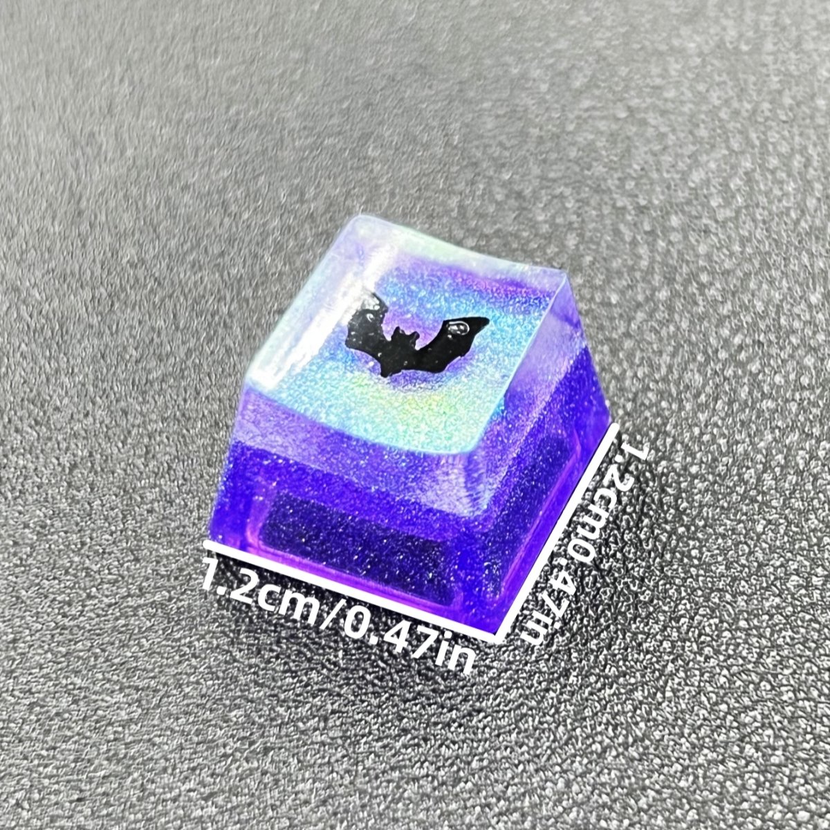 Handmade Resin Halloween bat Spider Keycaps Outline Luminous Keycaps Suitable For Cherry MX Crosshair Switch Mechanical Keyboard