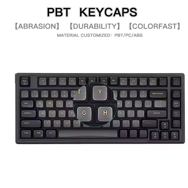 Hot Sale Portable 83 Keys Gaming Keyboard 75 Percent Teclado Gamer LED Backlit Blue Switch Wired Mechanical Keyboard Custom