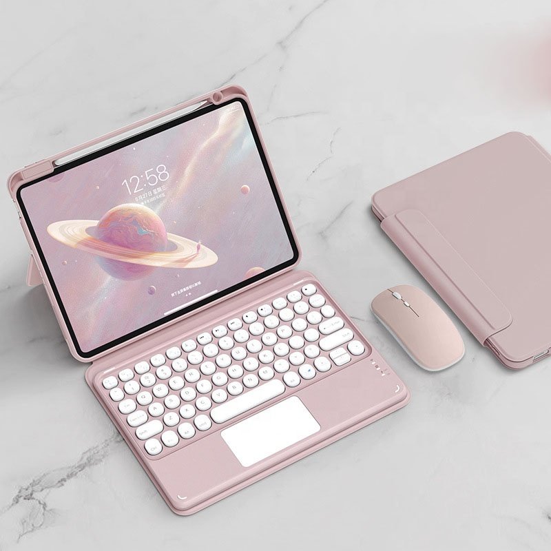 Original Wireless Blue -tooth Keyboard Detachable Tablet pad protective Case cover with Pencil Holder For iPad 7th/8th/9th