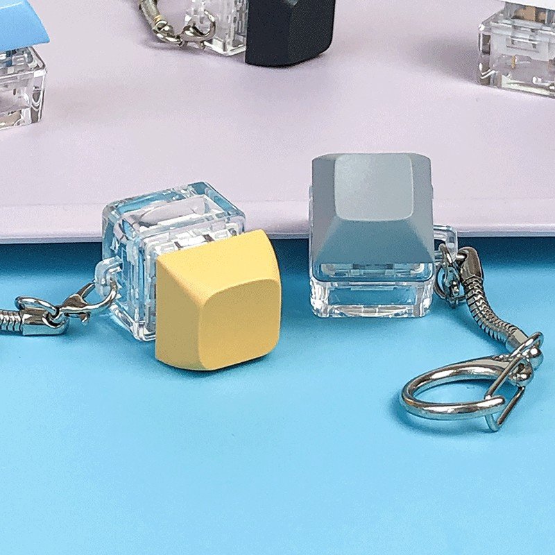 Custom plastic Keycap Keyboard Unpack Switch Fidget Fidget Kawaii Cute Keychain