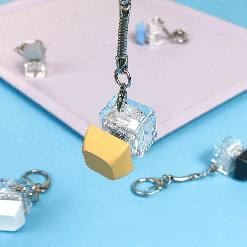 Custom plastic Keycap Keyboard Unpack Switch Fidget Fidget Kawaii Cute Keychain
