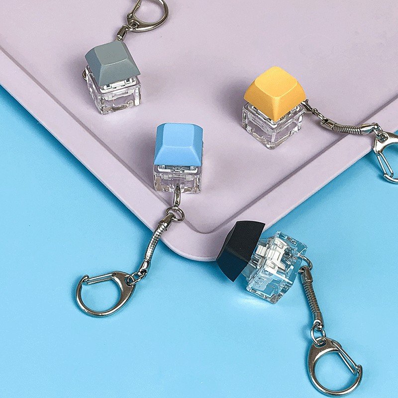 Custom plastic Keycap Keyboard Unpack Switch Fidget Fidget Kawaii Cute Keychain