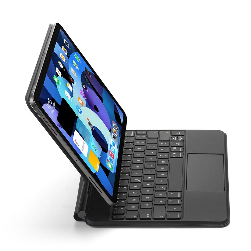 2022 iPad 10th Generation Smart Magic Keyboard Case Wireless BT Tablet Case Cover LED Backlit Touchpad Arabic USB New