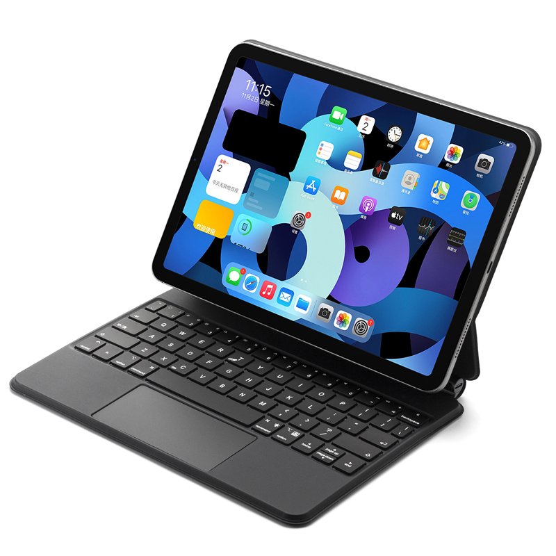 2022 iPad 10th Generation Smart Magic Keyboard Case Wireless BT Tablet Case Cover LED Backlit Touchpad Arabic USB New