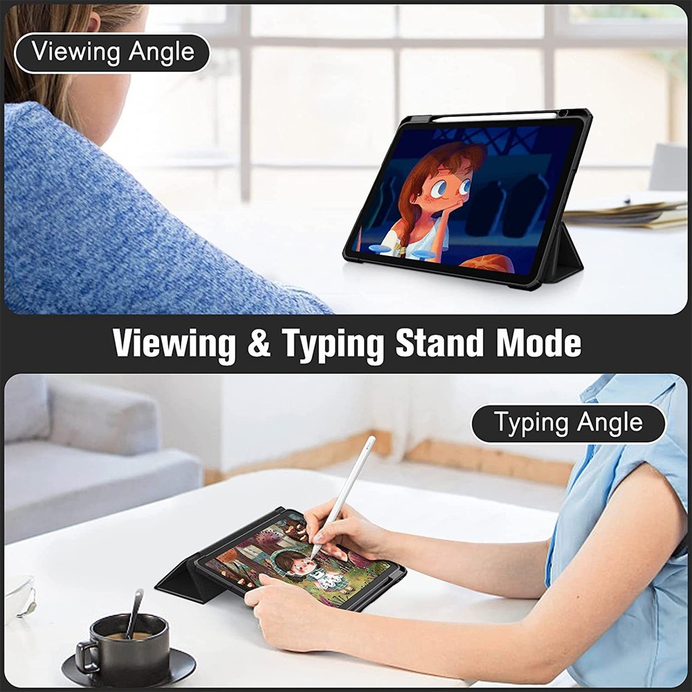 Lightweight Matte Frosted Shockproof Tpu Standing Protective Case Tablet Cover For Apple Ipad 10th Generation 10.9 Inch
