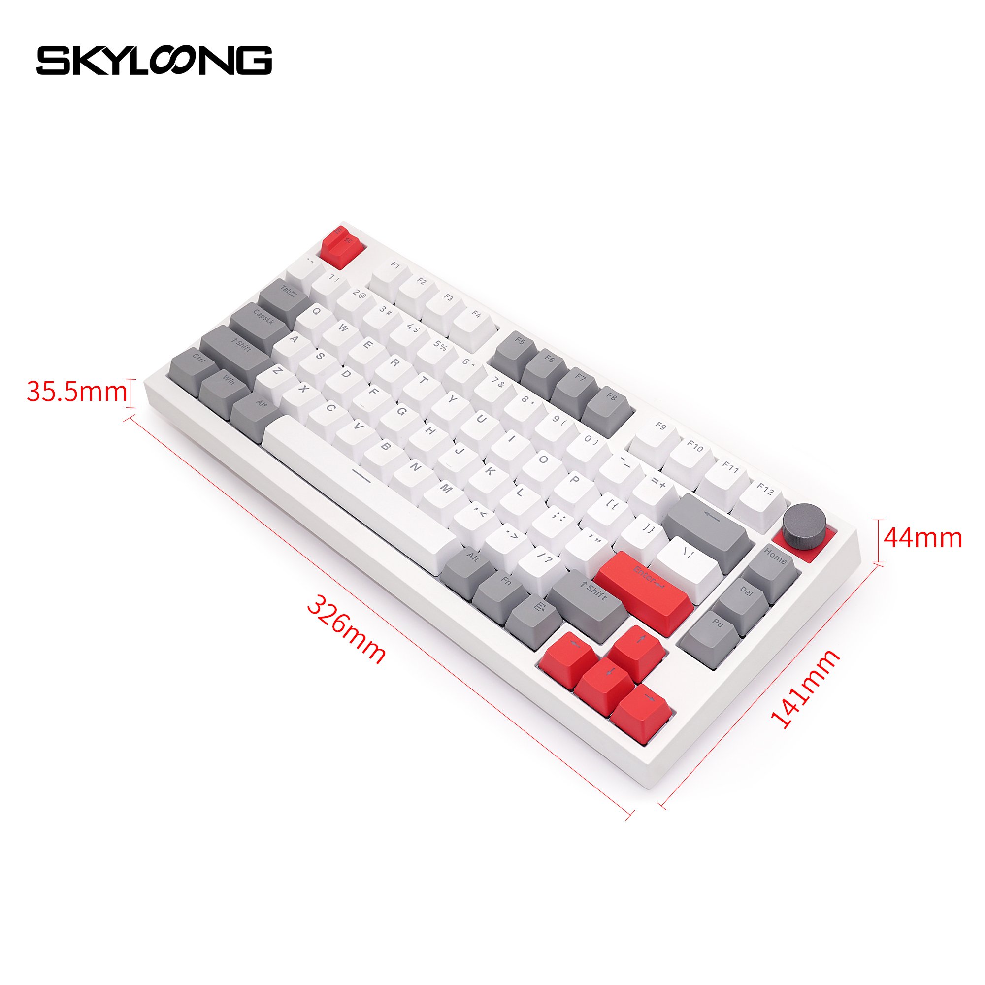 Skyloong GK75 newest hotswap customizable RGB PBT 75% mechanical/optical switch gaming mechanical keyboard