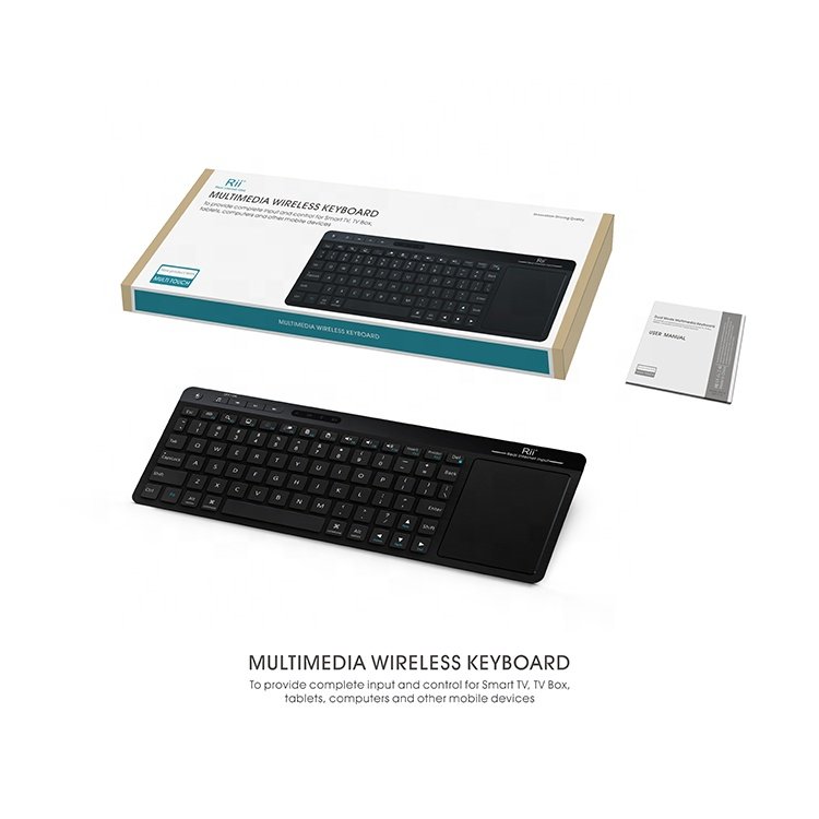 For tablet/smart TV/HTP/TV box wireless keyboard with touchpad mouse, rechargeable