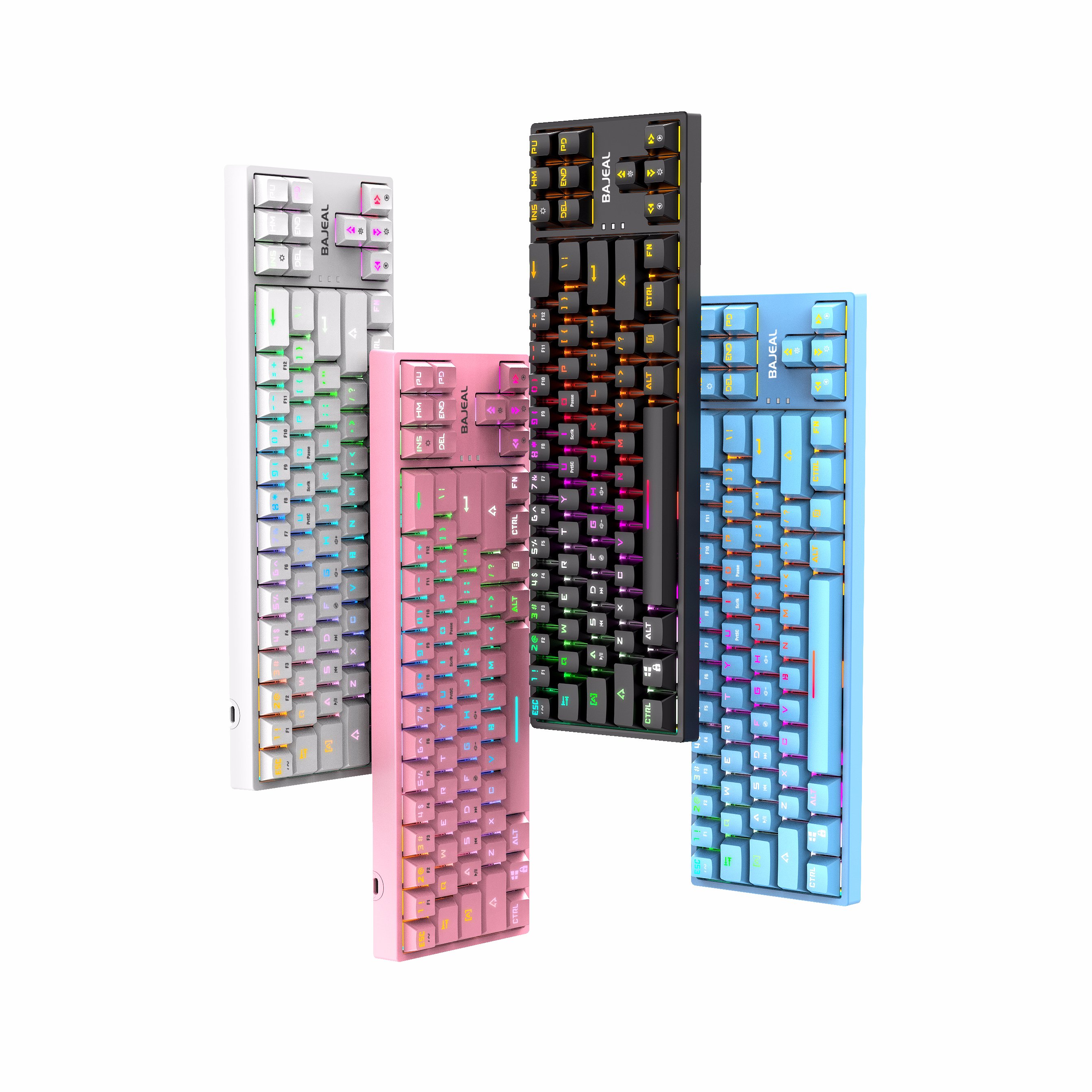 Mini 71-key multicolor type-C line keyboard switch typing game mechanical keyboard CF LOL anti-ghosting game dedicated