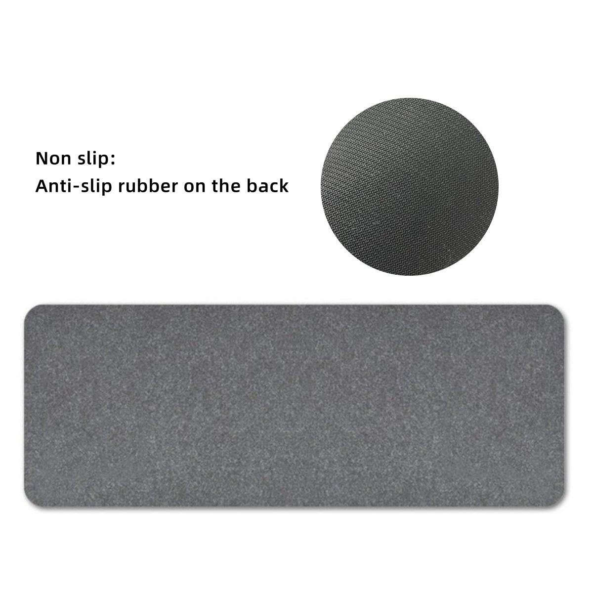 Large Felt Desk Pad Non-Slip Full Mouse Pad for Keyboard and Computer Table Mat Protector Cover for Home