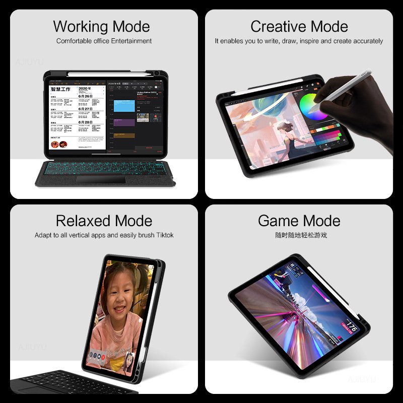 Magic Keyboard For iPad Air3 10.5 Inch 3th 2019 for iPad Pro 11 10.5 Keyboard Case Touch Backlight Tablet Smart Cover
