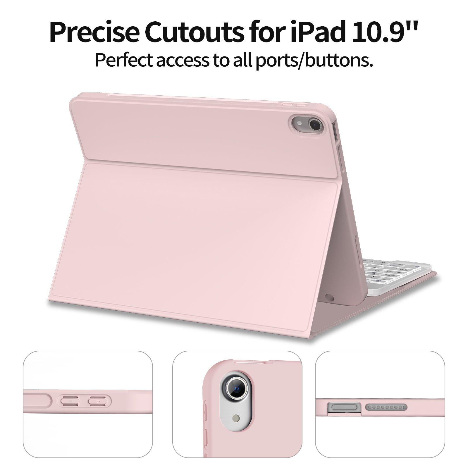 Wholesale High Quality Detachable Wireless Keyboard Case For iPad 10th Generation 2022 10.9 Inch