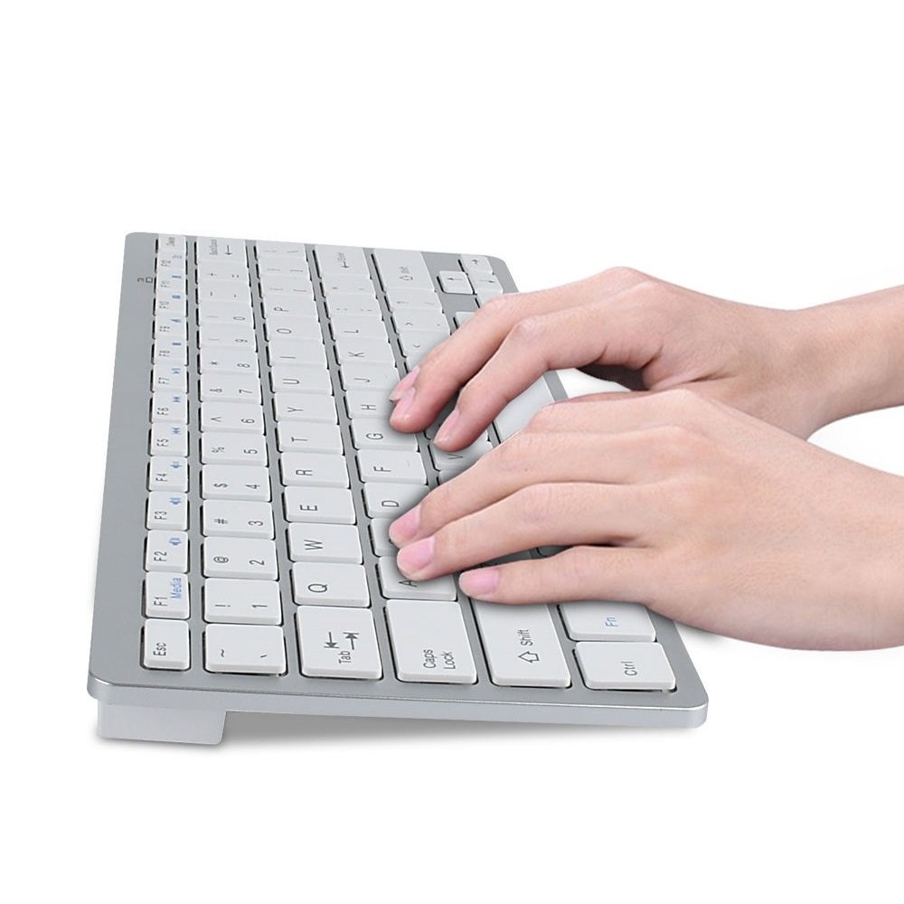 Super Slim Mini Office and Home Outdoor Portable 78Keys Wireless Keyboard For Windows OS/Apple Mac/Android