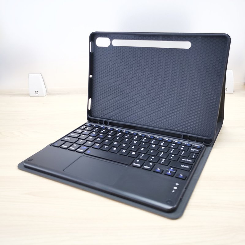 For Samsung Galaxy TAB S9 FE 10.9 X510 X516B tablet case blue tooth keyboard built in magnetic touch pad built in touch pad