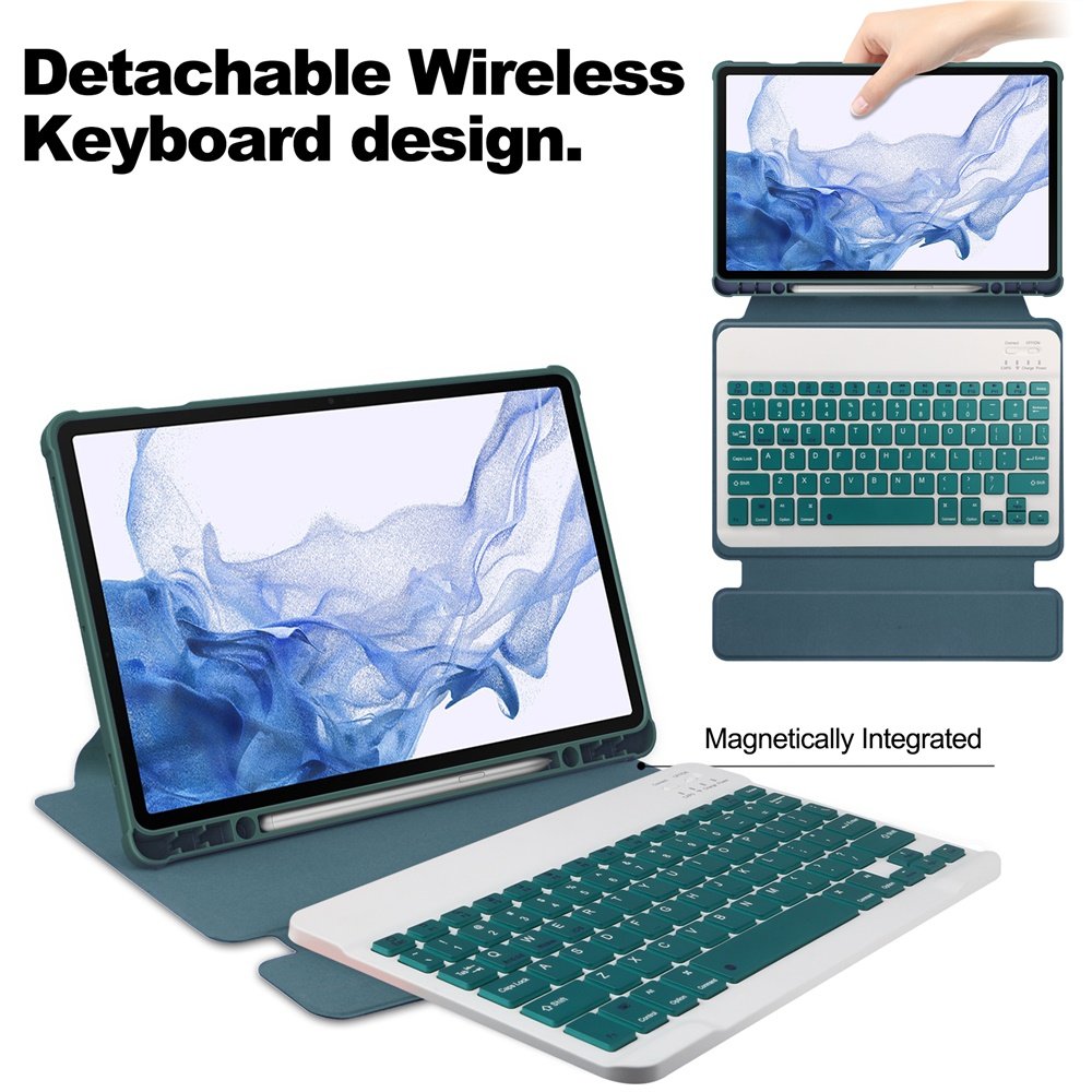 Transparent 360 rotary keyboard case for Samsung Galaxy Tab S9 11inch 2023 tablet cover Keyboard Case Manufacture