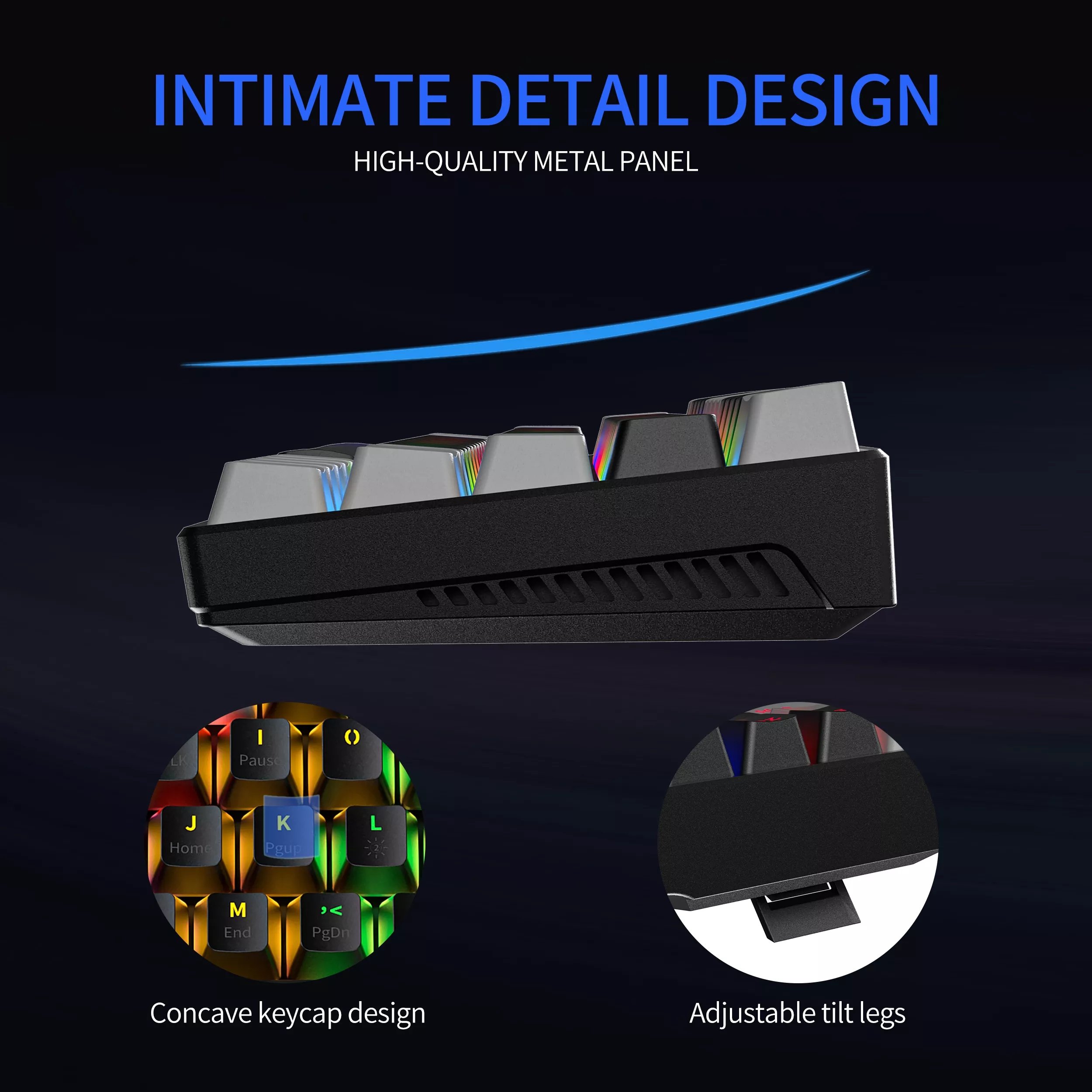 Keyboard RGB LED Backlit Mechinal Hot Swappable Mechanical Gaming Keyboards For Pc Computer Laptop Gaming Keyboards